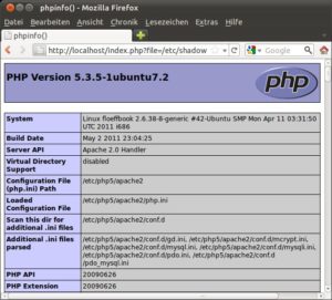 Abbildung 1: Ohne Mod_security fängt Apache den unsicheren Parameter nicht ab.