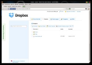Abbildung 2: Der eigentliche Dropbox-Ordner im Dateisystem des lokalen PCs ist unspektakulär und auch relativ umständlich. Besser funktioniert der Umgang mir der Dropbox mit Hilfe des Webinterfaces.