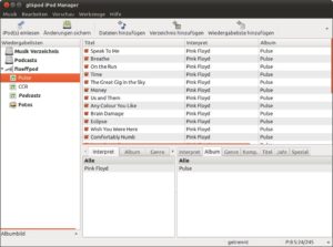 Abbildung 5: Den einfachen Einstieg in die iPod-Verwaltung unter Linux schaffen Sie mit Gtkpod.