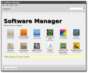 Der Software-Manager in Linux Mint LXDE führt die Schriftarten nun in einer eigenen Kategorie.