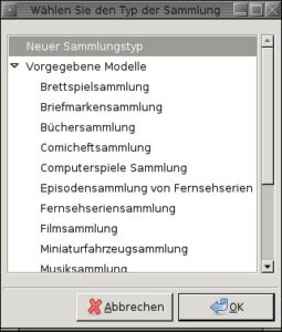 Abbildung 1: Für vielen Sammelgebiete starten Sie mit GCStar ohne große Vorbereitungen.