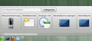 Abbildung 10: Desktop-Widgets erlauben einen schnellen und direkten Zugriff auf hilfreiche Funktionen.