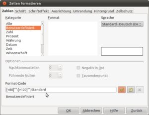 Abbildung 10: Über ein benutzerdefiniertes Zahlenformat schränken Sie die Zahl der ausgewählten Werte ein.