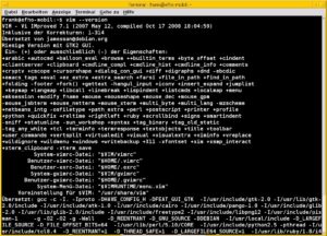 Abbildung 3: Vim zeigt die Module, die es bereits mitbringt.