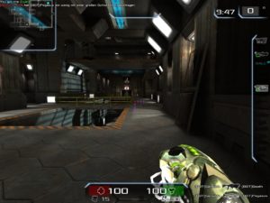 Abbildung 6: Solche Licht- und Schattenspiele findet man in Xonotic recht selten.