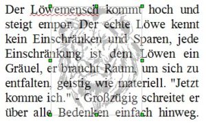 Abbildung 9: Noch ein Weg: Eine transparente Grafik über dem Text sorgt ebenfalls dafür, dass der Text lesbar bleibt.