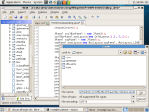 Der freie Editor RText lässt sich unter anderem für die Java-Programmierung einsetzen.