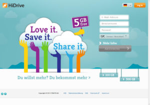 Einstiegsseite von Stratos neuem Hi-Drive-Free-Angebot.