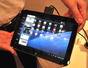 Gerade einmal 8 Millimeter ist Toshibas Tablet AT200 dünn.