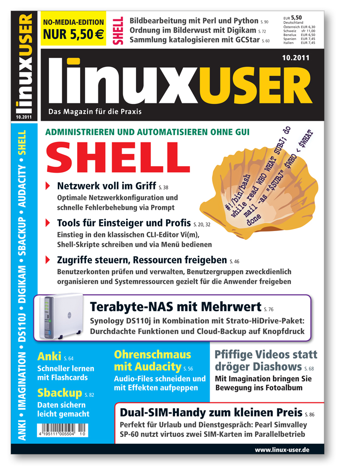 Heftcover LinuxUser 10/2011
