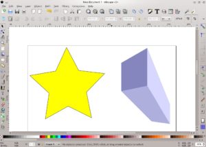 Abbildung 1: Inkscape ist ein Spezialist in Sachen Vektorgrafiken, die anstelle von Pixeln mathematische Definitionen zum Anzeigen von Bildern verwenden.