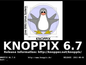 Abbildung 1: Der Bootmanager der Knoppix-DVD lässt Sie wählen, mit welcher grafischen Oberfläche das System startet. Voreingestellt ist LXDE.