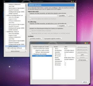 Abbildung 1: Auch Thunderbird enthält von Haus aus Unterstützung für S/MIME, sodass Sie hierzu keine Erweiterung installieren müssen.