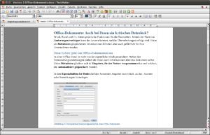 Abbildung 1: Textmaker bietet eine übersichtliche Oberfläche und viele Finessen, mit denen sich auch komplexe Layouts anlegen lassen.