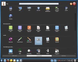 Abbildung 2: Optisch ansprechend, aber wenig ergonomisch präsentiert sich der Mandriva-Desktop.