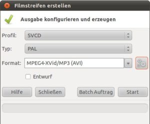 Abbildung 3: Das Exportmodul der Software ermöglicht das Erstellen von Videoclips bis zu einer Full-HD-Auflösung.