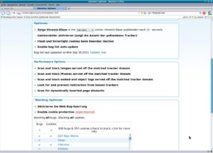 Abbildung 3: Mit Ghostery schieben Sie Schnüffelprogrammen in Javascript einen Riegel vor.