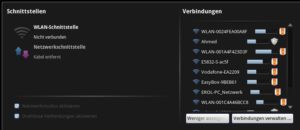 Abbildung 4: Optisch gut gelöst, aber nur begrenzt funktionell: die Netzwerk-Anzeige.