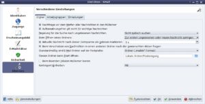 Abbildung 4: Auf Wunsch markiert KMail beim Wechsel zu einem anderen Ordner automatisch die erste neue Nachricht anstelle der zuletzt gelesenen.