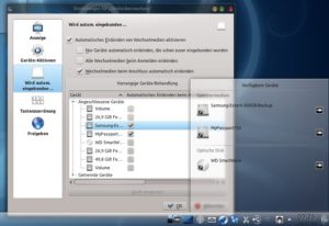 Abbildung 5: Bei KDE ist die Geräteüberwachung über ein Applet frei konfigurierbar.