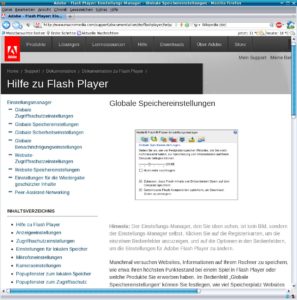 Abbildung 5: Flash-Cookies nur online managen? Das glaubt auch nur Adobe.