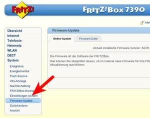 Abbildung 1: Prüfen Sie vor dem Freetzen Ihre Fritzbox auf neue Updates.