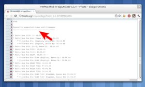 Abbildung 2: Welche Fritzbox wird von welcher Version unterstützt? Die Antwort findet sich in der Datei <code srcset=