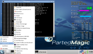 Der Parted Magic Desktop