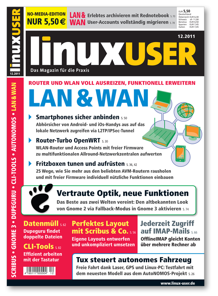 Heftcover LinuxUser 12/2011