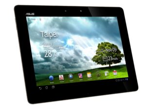Das Eee Pad Transformer Prime in Amethyst-Grau.