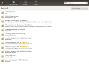 Ab sofort im Ubuntu Software Center zu haben: Die digitalen Ausgaben der LinuxUser-Schwestern Linux Magazine, Ubuntu User und ADMIN.