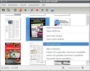 Abbildung 2: Mit PDFMod exportieren Sie Fotos und Grafiken aus Dokumenten.