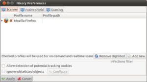 Abbildung 2: Die zugehörigen Profile findet Nixory beim Start mit Parameter <code srcset=