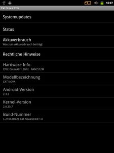 Abbildung 2: Die Eckdaten des Tablets versprechen durchaus eine gute Performance, die es aber nicht ganz erfüllen konnte.