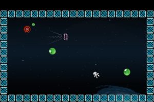 Abbildung 6: Im späteren Spielverlauf trifft man auf weitere Hindernisse, wie hier das Gravitationsfeld.