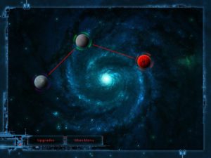 Abbildung 6: Auf der Karte repräsentiert jeder Planet für eine Mission. Als Nächstes auf dem Programmplan steht die grün umrandete.