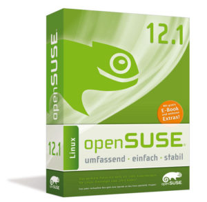Die Open-Suse-Box von Open Source Press enthält neben Datenträgern auch ein gedrucktes Handbuch.