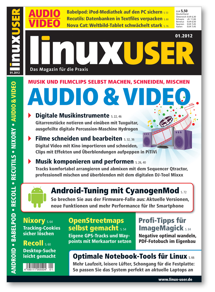 Heftcover LinuxUser 01/2012
