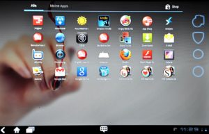 Abbildung 1: Lenovo hat auf dem Tablet bereits eine Reihe praktischer Apps vorinstalliert.