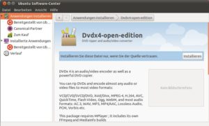 Abbildung 1: Nach dem Download des DEB-Paketes installieren Sie die Software einfach über das Software-Center von Ubuntu.