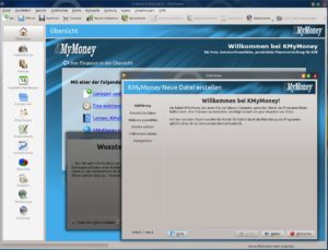 Abbildung 1: KMyMoney startet mit einem ausführlichen Assistenten zur Programmeinrichtung.