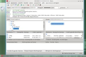 Abbildung 10: Mit Filezilla bekommen Sie einen komfortablen FTP-Client an die Hand, der auch auf Windows- und Apple-Rechnern funktioniert.