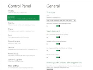 Abbildung 2: Die neue Systemsteuerung ist besser strukturiert als unter Windows 7 und soll die Administration erleichtern.