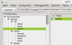 Abbildung 2: Einen guten Überblick gibt auch der Klick auf "RPM-Gruppen", der die Pakete in Baumform anzeigt.