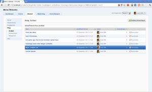 Abbildung 3: Fork bietet eine Schnittstelle für Erweiterungen. Ab Werk bringt das CMS zum Beispiel ein Blog-System mit.