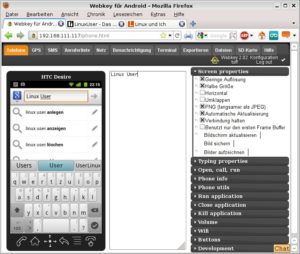 Abbildung 3: Webkey ist nicht ganz so schick wie Airdroid, dafür bietet es mehr Funktionen. Allerdings benötigt die App zwingend Root-Rechte auf dem Smartphone.