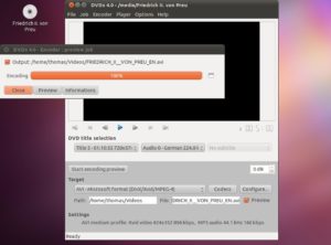 Abbildung 3: DVDx bietet eine Vorschau auf Basis des Mplayers.