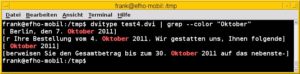 Abbildung 5: Ein "umlautbefreites" Suchergebnis nach der Ausgabe von Dvitype.
