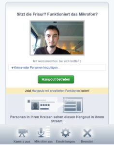 Abbildung 7: Googles Video-Plug-in lässt Sie auch per Webcam mit anderen Personen chatten. Alles, was diese dann brauchen, ist ein Google-Account.