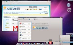 Abbildung 8: GLX-Dock bietet ein reichhaltiges Repertoire an Erweiterungen (Applets).